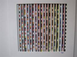 YAAKOV AGAM KINETIC ART, IT MOVES, SIGNED AND RARE PIECE