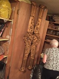 PAIR OF GREAT BRASS VALENCES