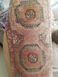 small antique rug 42' long