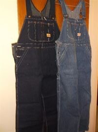 Vintage overalls; one pair never worn