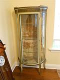 FABULOUS CURVED GLASS ETAGERE ca 1920.