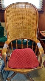 Oak office chair.