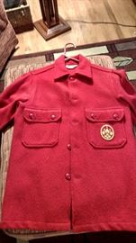Wool Boy Scout jacket with patches
