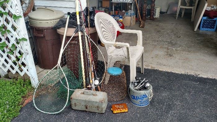 Fishing equipment.
