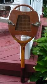 OLD WOODEN TENNIS RACKET