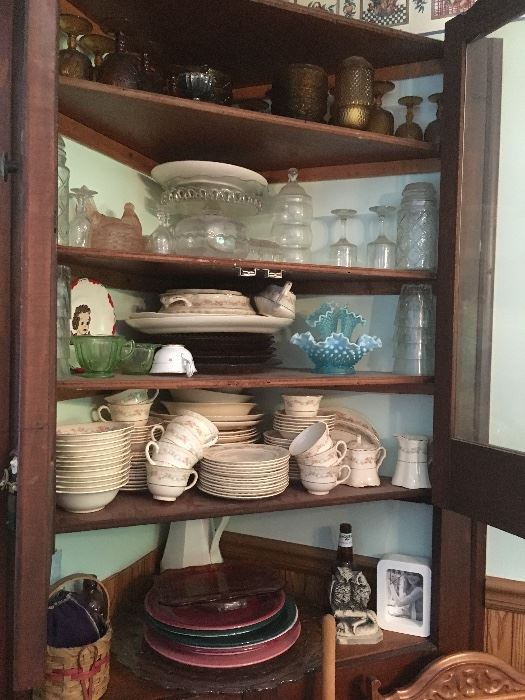 Depression glass, China, fiesta and more