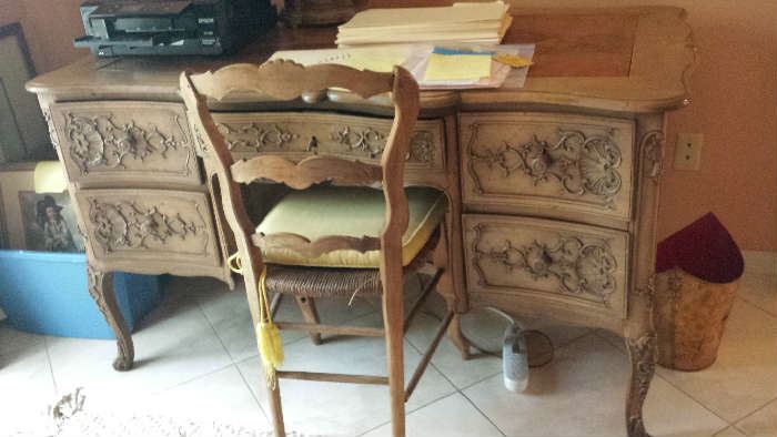 Ladies desk, antique French