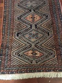 another view of this antique rug with great weave and good fringe