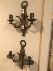 pair of old wall sconces
