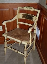 One of a pair of Hitchcock chairs