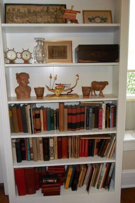 Assorted Antique Asian Collectibles.Nautical Items,Antique Books & Prints.
