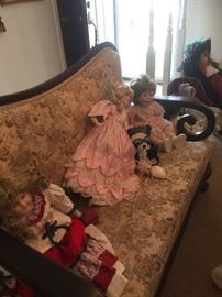 Antique collectible porcelain dolls