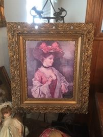 Fancy lady oil on canvas
