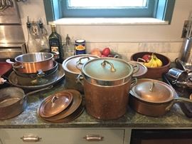 Copper pots and pans