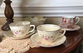Teacups and saucers to take you back to a more tranquil time.
