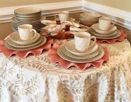 Perfect set of dishes for any existing decor.