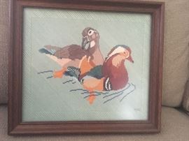 Cross stitch ducks.