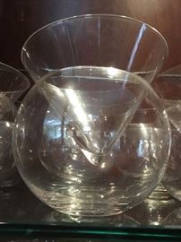 Gorgeous set of shrimp cocktail glasses.