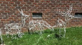 Christmas Lighted Reindeer yard statues