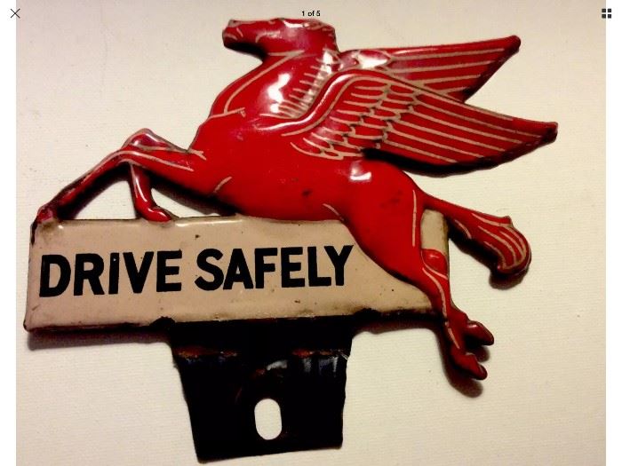 Pegasus "Drive Safely" License Topper