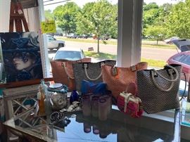 New With Tags Beach Bags and Bathing Suit Bags, Summer Scarf's and Summer Poncho's, Handbags