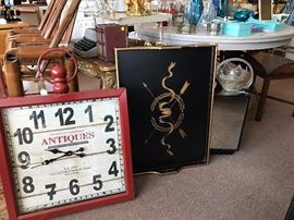 Decorative Clock and Great Tray!