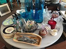 Knives, Forks and Spoons....Cake Plates, Vintage Creamer's and tea cups....