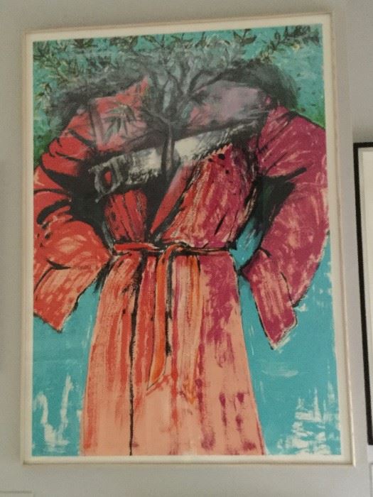 JIM DINE  " ATHEISM" 68" x 47 1/2" Purchased at Cantor/Lemberg Gallery Birmingham, Mi June 1986 (original receipt available) (COA transferred after purchase)
