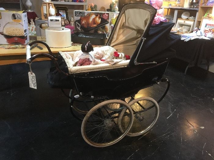 PRAM antique baby carriage