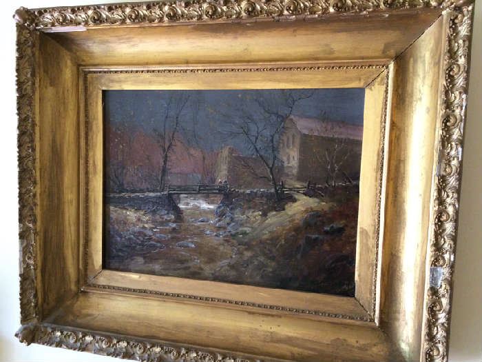 George William Whitaker, 19th Century, oil on canvas; signed and dated ’95 lower right; 10.5” x 14”
