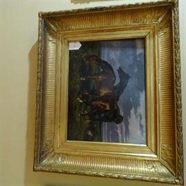 Auguste Vimar  (1851 - 1916); 19th Century; oil on artist board, signed lower right; 9.5” x 13” 

