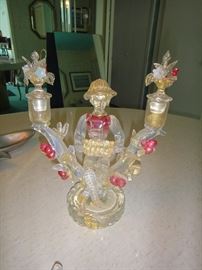 Glass Figurines / candle holders 