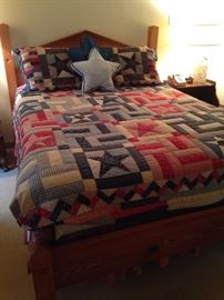 The "Texas" bed and quilt