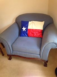 Comfortable chair and Texas pillow