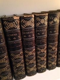 Leather bound Dickens set (1897)