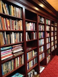 A library full of incredible selections of first editions and/or autographed books. (Trudy Richardson was the owner of Trudy's Fireside Books in Tyler for many years.)