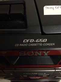 Sony CD radio cassette-corder