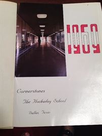 One of several yearbooks from The Hockaday School in Dallas