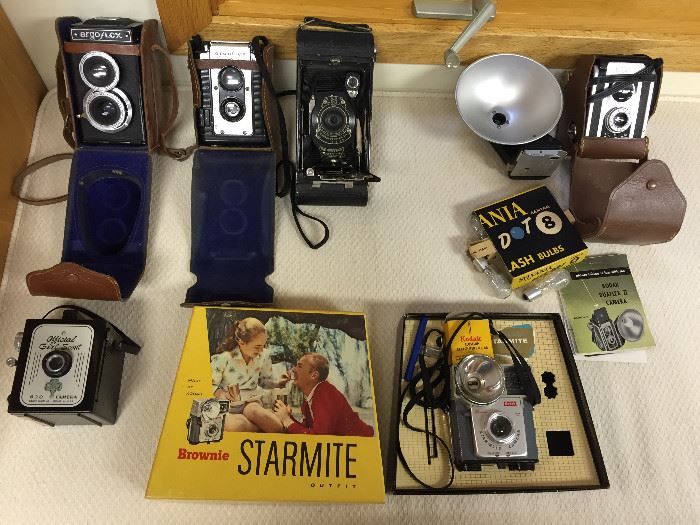 Sample of vintage cameras