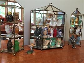 Complete Franklin Mint "Collector's Treasury of Owls", c1992, with documentation