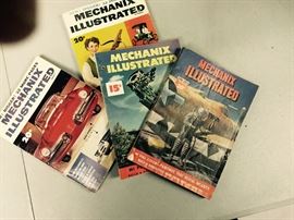Vintage 1940s - 1950s Mechanix Illustrated magazines