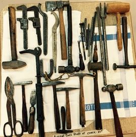 Antique and old hand tools, some of them hand forged, there are more than pictured