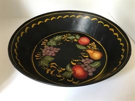 Tole bowl, vintage 