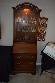28" Wide X 77" Tall Jasper Secretary/Curio