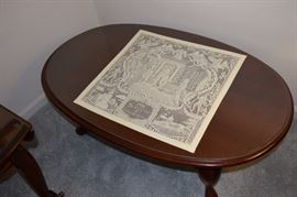 Oval Queen Anne Coffee Table