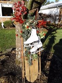 DECORATED ANTIQUE SLEIGH 