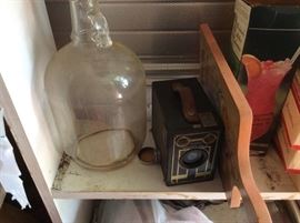 Great old jug & vintage camera