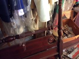 Vintage headboard & rails