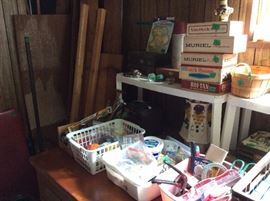 Tools, cigar boxes, miscellaneous