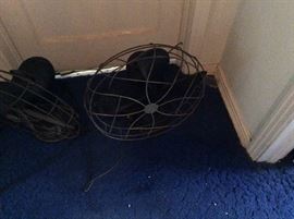 2 vintage fans